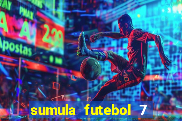 sumula futebol 7 society excel